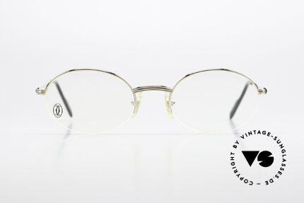 Cartier Manhattan - M Halbrand Nylor Brille 90er, Modell aus der Cartier 'Semi-Rimless' Collection, Passend für Herren und Damen Cartier Manhattan - M Halbrand Nylor Brille 90er, Modell aus der Cartier 'Semi-Rimless' Collection, Passend für Herren und Damen