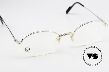 Cartier Manhattan - M Halbrand Nylor Brille 90er, ungetragen mit original Verpackung, Ref. T8100370, Passend für Herren und Damen Cartier Manhattan - M Halbrand Nylor Brille 90er, ungetragen mit original Verpackung, Ref. T8100370, Passend für Herren und Damen