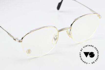 Cartier Colisee - M Runde Luxus Platin Brille, Colisee = 'Kolosseum' (Lifestyle & Funktionalität), Passend für Herren und Damen Cartier Colisee - M Runde Luxus Platin Brille, Colisee = 'Kolosseum' (Lifestyle & Funktionalität), Passend für Herren und Damen