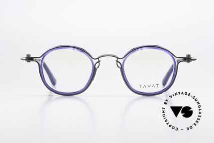 Tavat Pantos Steampunk Stil Brille Blau, TAVAT Designerbrille, Pantos RC8; in Größe 46-25, Passend für Herren und Damen Tavat Pantos Steampunk Stil Brille Blau, TAVAT Designerbrille, Pantos RC8; in Größe 46-25, Passend für Herren und Damen