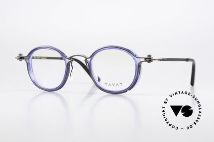 Tavat Pantos Steampunk Stil Brille Blau Details