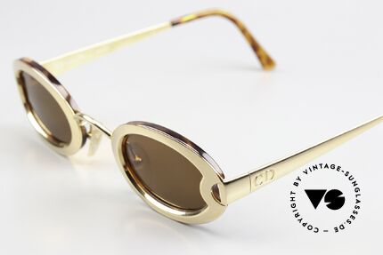 Christian Dior 2916 Limited Edition Brille Von 1995, sehr kostbar (in Bernstein Optik und 22kt vergoldet), Passend für Damen