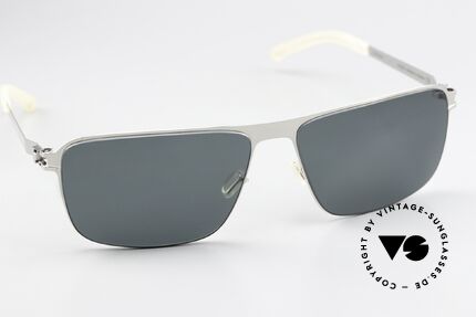 Mykita Greyson Klassische Sonnenbrille Silber, ungetragenes Modell mit original Mykita Verpackung, Passend für Herren