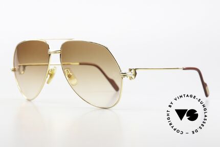 Cartier Vendome Solid Gold - L 18kt Echtgold Brille Solid Gold, gab's damals nur auf Anfrage und Vorkasse bei CARTIER, Passend für Herren