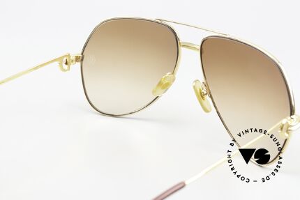 Cartier Vendome Solid Gold - L 18kt Echtgold Brille Solid Gold, kaum getragen (absolut neuwertiger Zustand) mit OVP, Passend für Herren