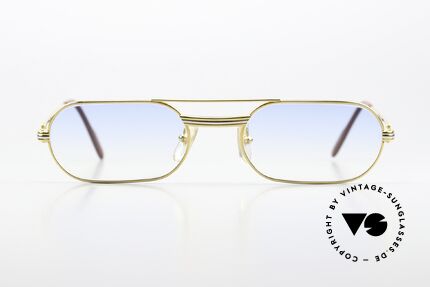 Cartier MUST LC - M Vintage Brille von 1983 Luxus, hier mit Louis Cartier Dekor in M Größe 55°20, 140, Passend für Herren
