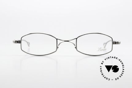 Lunor X-Bridge Oval Square Edle Brille in Antik Silber, ohne große Logos; stattdessen mit zeitloser Eleganz, Passend für Herren und Damen