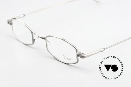 Lunor X-Bridge Oval Square Edle Brille in Antik Silber, aus der 2011er Kollektion in altbekannter Qualität, Passend für Herren und Damen