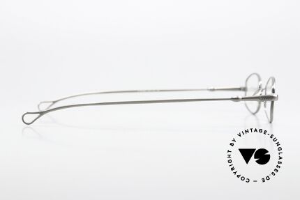 Lunor X-Bridge Oval Square Edle Brille in Antik Silber, natürlich ungetragen und mit orig. Lunor Hartetui, Passend für Herren und Damen