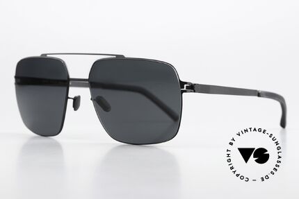 Mykita Landon Sonnengläser Polarisierend, color 002 "Black " mit polarisierenden Sonnengläsern, Passend für Herren