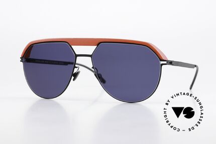 Mykita Leica ML02 Leica Red Black Deep Blue Lens Details