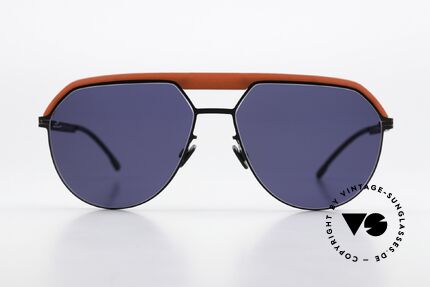 Mykita Leica ML02 Leica Red Black Deep Blue Lens, Zusammenarbeit mit Leica; der Top Kamera-Marke, Passend für Herren
