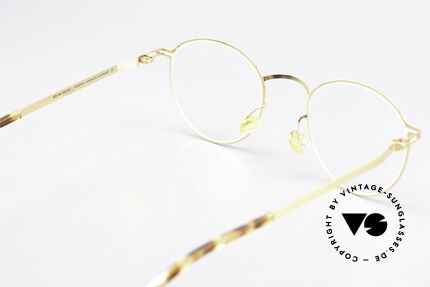 Mykita Tona Pantobrille Glossy Gold Small, die Fassung ist beliebig verglasbar (optisch / Sonne), Passend für Herren und Damen