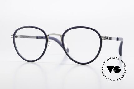 Mykita Mylon Palm Navy Blue / Shiny Silver Frame, MYKITA MYLON HYBRID Brillenfassung; PALM, Passend für Herren und Damen