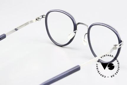Mykita Mylon Palm Navy Blue / Shiny Silver Frame, Qualitätsfassung ist natürlich beliebig verglasbar, Passend für Herren und Damen