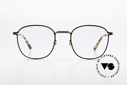 Mykita Andersson Shiny Copper Black Frame, klassisch eckige Brillenform aus der LITE Kollektion, Passend für Herren