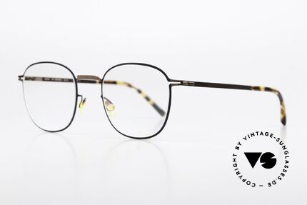 Mykita Andersson Shiny Copper Black Frame, sehr leicht mit charakteristischen MYKITA-Bügeln!, Passend für Herren