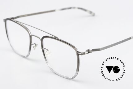 Mykita Hanno Eckige Brille Shiny Graphite, wohlbekannte Spitzenqualität; handmade in Germany, Passend für Herren und Damen