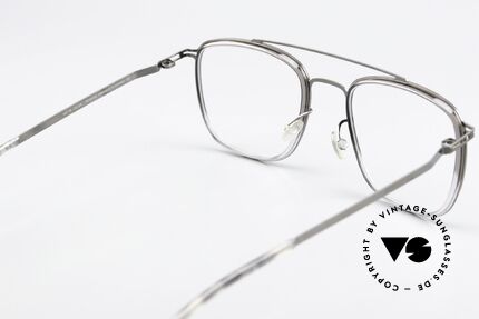 Mykita Hanno Eckige Brille Shiny Graphite, Rahmen ist beliebig verglasbar (optisch oder Sonne), Passend für Herren und Damen