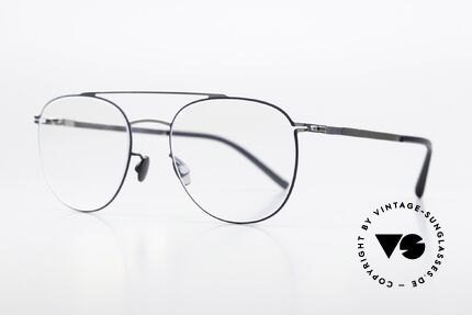 Mykita Nilsson Shiny Silver Und Navy Blue, sehr leicht mit charakteristischen MYKITA-Bügeln!, Passend für Herren