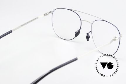 Mykita Nilsson Shiny Silver Und Navy Blue, sehr interessante Farbe 051: Shiny Silver / Navy Blue, Passend für Herren