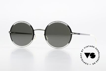 Mykita Giselle Damenbrille Silver Black Mirror, Mykita Sonnenbrille, Mod. Giselle, Gr. 49-25, col. 052, Passend für Damen