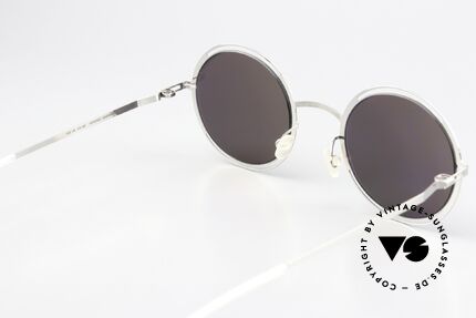 Mykita Giselle Damenbrille Silver Black Mirror, genial flexible Brillenfassung: eine Größe passt allen, Passend für Damen