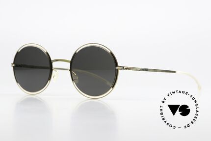 Mykita Giselle Damenbrille Gold Jet Black Grey, color '167' Gold Jet Black Darkgrey Solid (100% UV), Passend für Damen