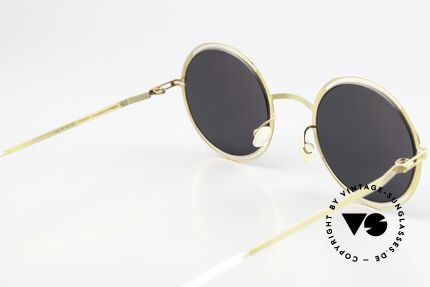 Mykita Giselle Damenbrille Gold Jet Black Grey, genial flexible Brillenfassung: eine Größe passt allen, Passend für Damen
