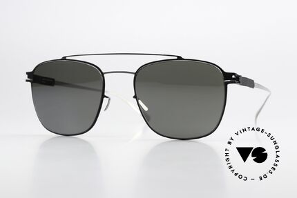 Mykita Hugh Herrenbrille Silver Black Mirror, Mykita Sonnenbrille, Mod. HUGH, Gr. 52-20, col. 052, Passend für Herren