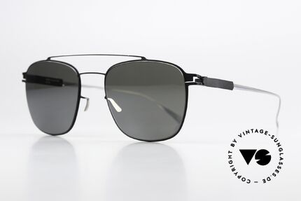 Mykita Hugh Herrenbrille Silver Black Mirror, color '052' Silver / Black Mirror (verspiegelte Gläser), Passend für Herren
