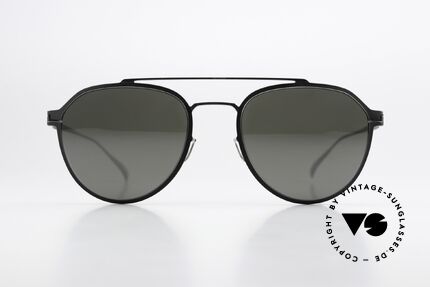 Mykita Harris Sonnenbrille Silver Black Mirror, eher eine Unisex-Sonnenbrille der NO1 Sun-Collection, Passend für Herren und Damen