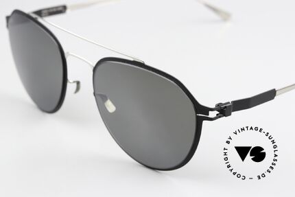 Mykita Harris Sonnenbrille Silver Black Mirror, wohlbekannte Spitzenqualität; handmade in Germany, Passend für Herren und Damen
