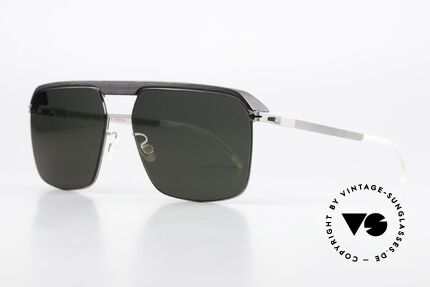 Mykita Leica ML03 Pitch Black / Matte Silver Edition, entsprechend hochwertig entwickelte Sonnengläser, Passend für Herren