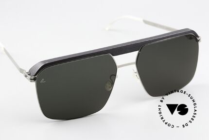 Mykita Leica ML03 Pitch Black / Matte Silver Edition, ungetragenes Modell in 'Pitch Black / Matte Silver', Passend für Herren