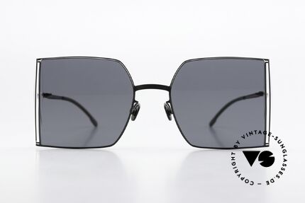 Mykita Helmut Lang HL003 Eckige Brille Seitenscheiben, Zusammenarbeit mit Modedesigner HELMUT LANG, Passend für Herren und Damen