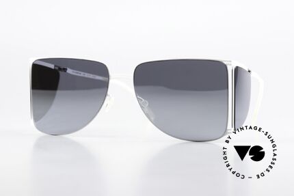 Mykita Helmut Lang HL002 White Silver Flash Verspiegelt, Mykita Sonnenbrille, Mod. HL002, Gr. 57/16, c. 872, Passend für Herren und Damen