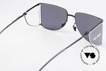 Mykita Helmut Lang HL002 Avantgardistische Sonnenbrille, Qualitätsfassung könnte auch optisch verglast werden, Passend für Herren und Damen