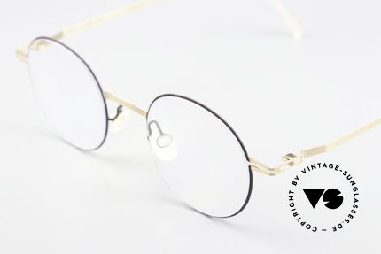 Mykita Yorin Runde Brille M bis L Größe, interessante Farbe 285: Champagner Gold / Dark Brown, Passend für Herren und Damen
