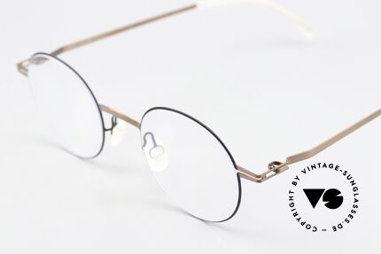 Mykita Yorin 2018er Lite Collection Brille, interessanter Color-Code 262: 'Shiny Copper / Black', Passend für Herren und Damen