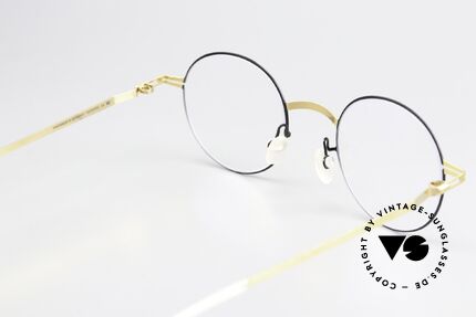 Mykita Yorin Runde Brille Gold Und Schwarz, ungetragenes Modell von 2018, mit orig. Verpackung, Passend für Herren und Damen
