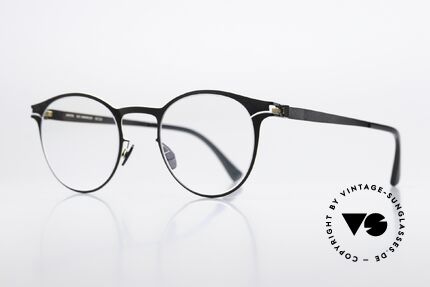 Mykita Maximilian Panto Brille Black Gold Edges, c. 279 "Black Gold Edges" (Brille für Damen & Herren), Passend für Herren und Damen