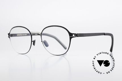 Mykita Gerrit Decades Serie 2014 bis 2016, Farbe 052 "Silver/Black": Brille für Damen & Herren, Passend für Herren und Damen