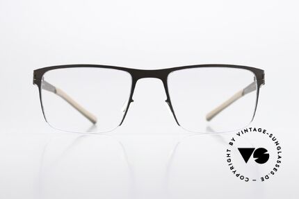 Mykita Monty Eckige Brille Brown Petrol Blue, eckige Fassung der NO1 Collection (2014 gefertigt), Passend für Herren