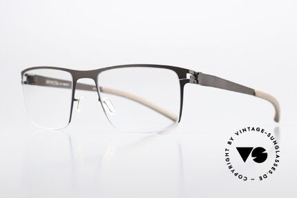 Mykita Monty Eckige Brille Brown Petrol Blue, color code 203 'Dark Brown Petrol Blue' (Herrenbrille), Passend für Herren