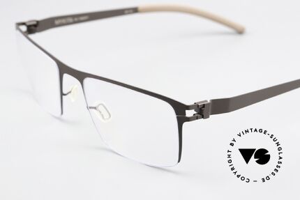 Mykita Monty Eckige Brille Brown Petrol Blue, wohlbekannte Spitzenqualität; handmade in Germany, Passend für Herren