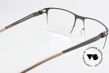 Mykita Monty Eckige Brille Brown Petrol Blue, orig. DEMO-Gläser können beliebig getauscht werden, Passend für Herren