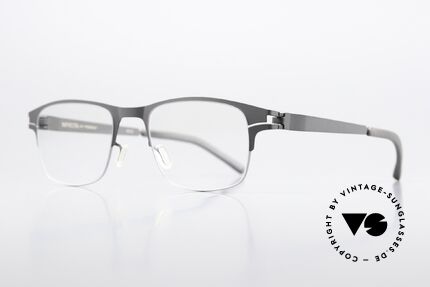 Mykita Fitzgerald No1 Collection Brille Von 2014, col. code 165 'Silver / Basalt' (markante Herrenbrille), Passend für Herren