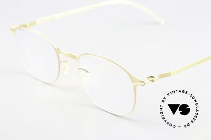 Mykita Toimi Damenbrille Glossy Gold Metall, wohlbekannte Spitzenqualität; handmade in Germany, Passend für Damen