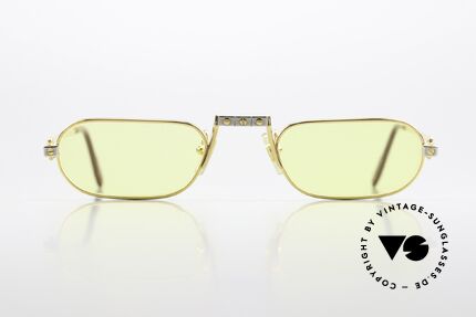 Cartier Demi Lune Santos - M Luxus Lesebrille Von 1987, wurde 1987 veröffentlicht und dann bis 1997 produziert, Passend für Herren und Damen Cartier Demi Lune Santos - M Luxus Lesebrille Von 1987, wurde 1987 veröffentlicht und dann bis 1997 produziert, Passend für Herren und Damen